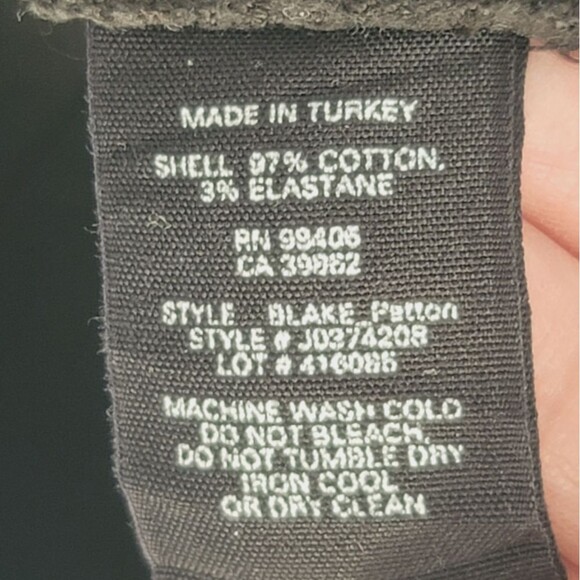 Theory Men's Blake Patton Slim Fit chino Pants size 33 Olive Green - Picture 8 of 13